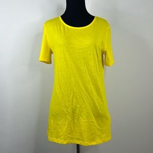TSESAY Yellow Crewneck Tee S
